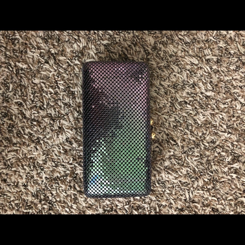 Halston Heritage small metallic clutch